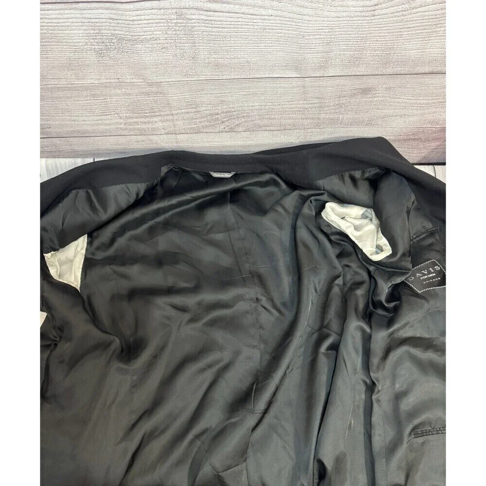 Zanella Men’s  100%Wool Blazer 44L BLACK  Sport Coat Made ITALY